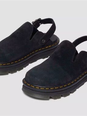 Dr. Martens Dk Navy Wmns Zebzag Casual Platform Mules Sz USM 7 (I wear US 8.5)